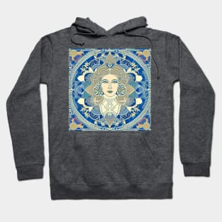 Head of a woman with Art Nouveau Hoodie